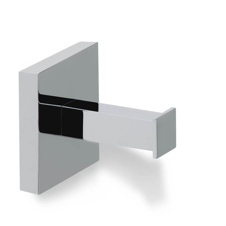 StilHaus U13-08 Robe Hook, Contemporary, Chrome, Brass